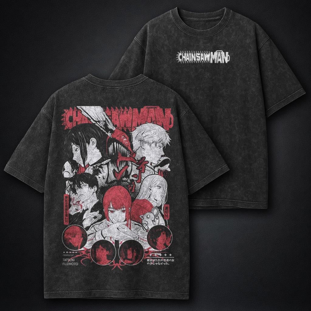 Chainsaw Man Signature Washed T-Shirt