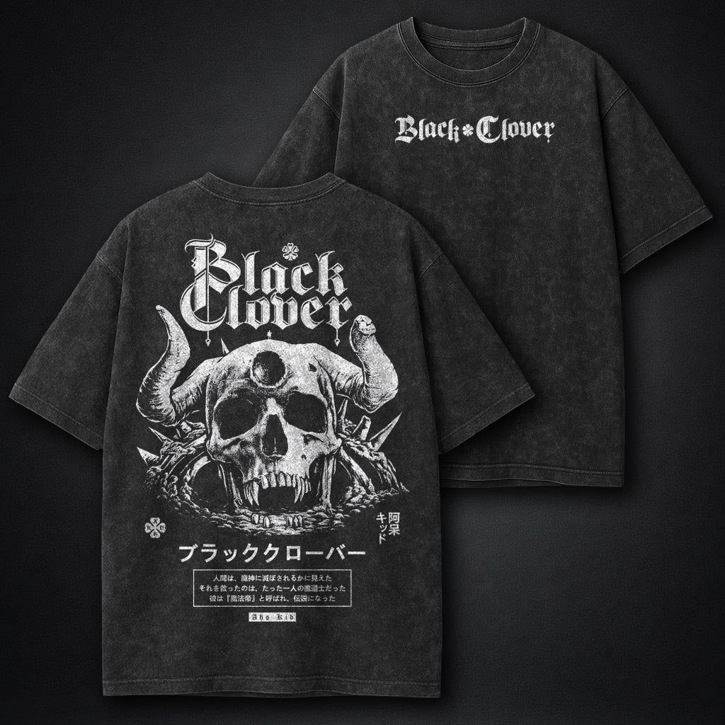 Black Clover Essential Washed T-Shirt