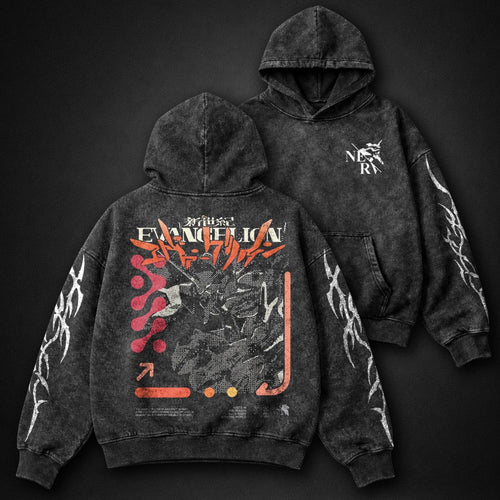 Neon Genesis Evangelion Lightweight Washed Hoodie