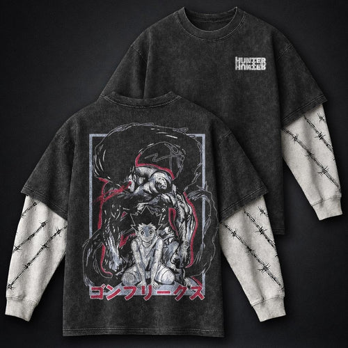 Hunter x Hunter Urban Washed Double Sleeves T-Shirt