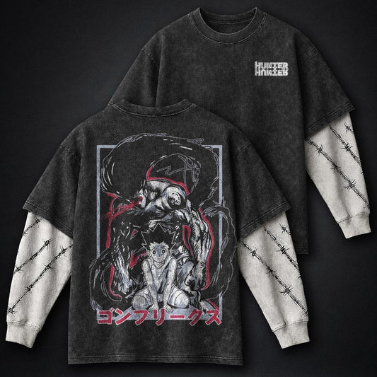 Hunter x Hunter Urban Washed Double Sleeves T-Shirt