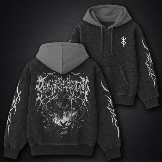 Berserk Everyday Black and Gray Washed Hoodie