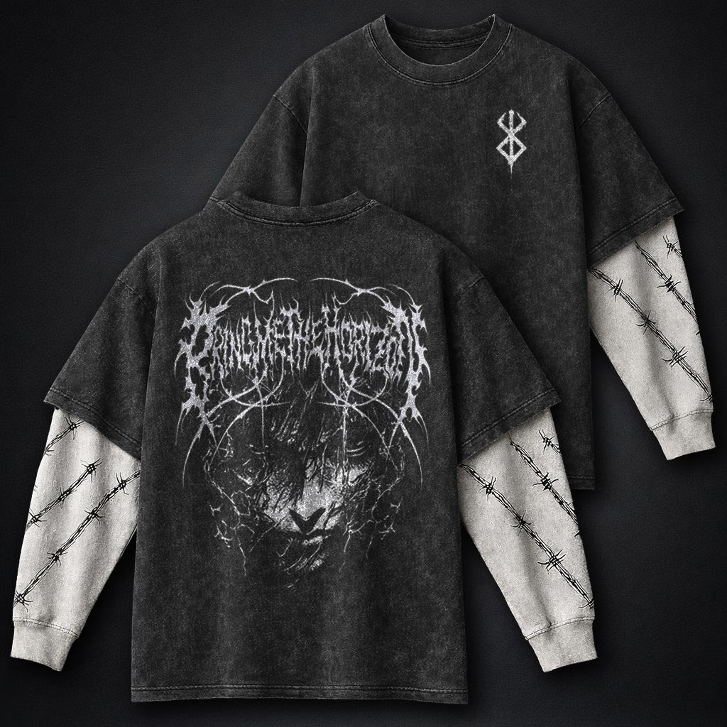 Berserk Cozy Double Sleeves Washed T-Shirt