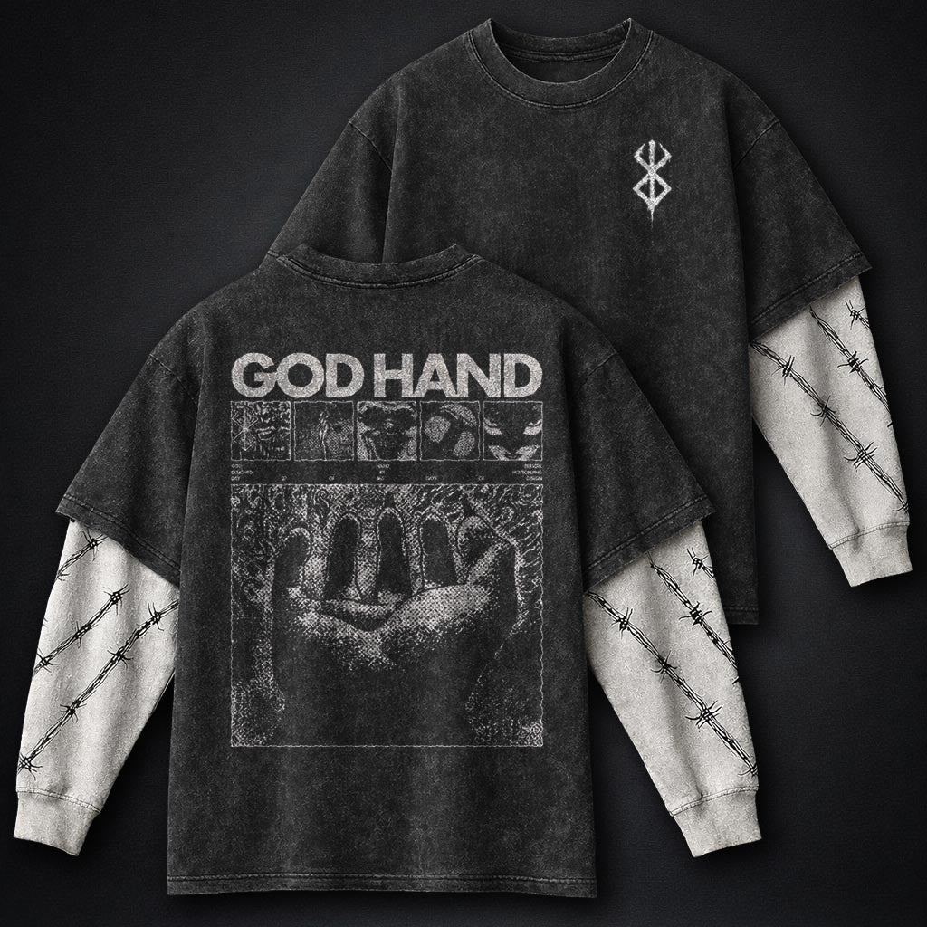 Berserk Modern Double Sleeves Washed T-Shirt