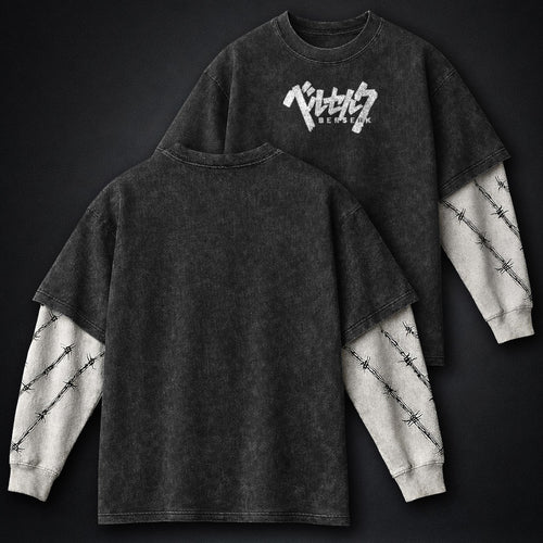 Berserk Refined Double Sleeves Washed T-Shirt