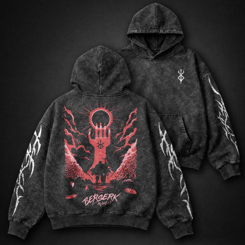 Berserk Boxy Washed Hoodie