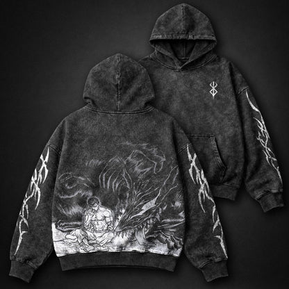 Berserk Relaxed Washed Hoodie