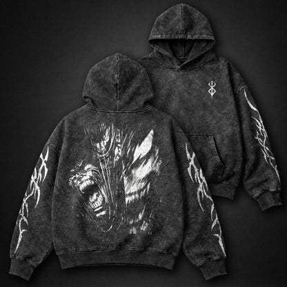Berserk Breathable Washed Hoodie