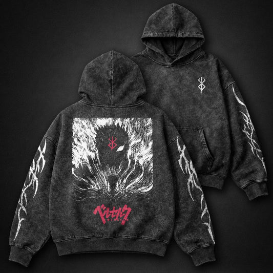 Berserk Loose-fit Washed Hoodie
