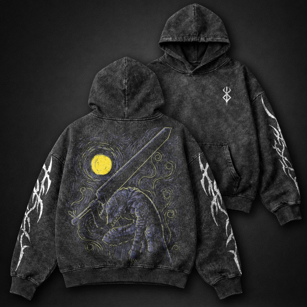 Berserk Oversized Washed Hoodie