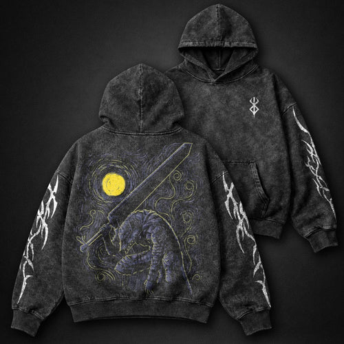 Berserk Oversized Washed Hoodie