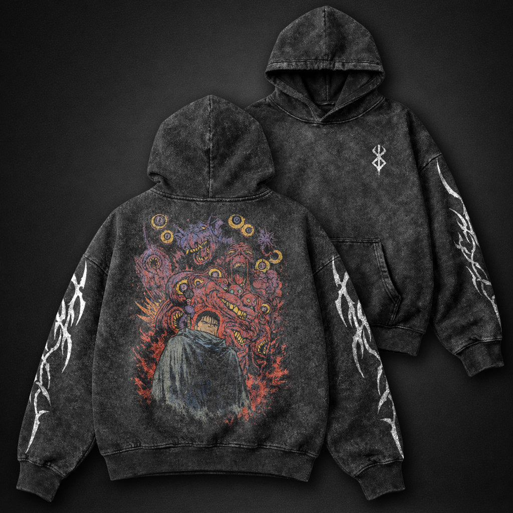 Berserk French-terry Washed Hoodie
