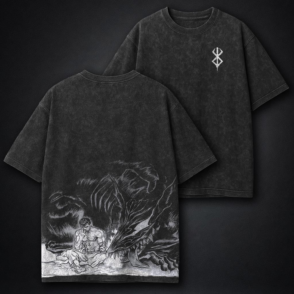 Berserk Cropped Washed T-Shirt