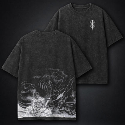 Berserk Cropped Washed T-Shirt