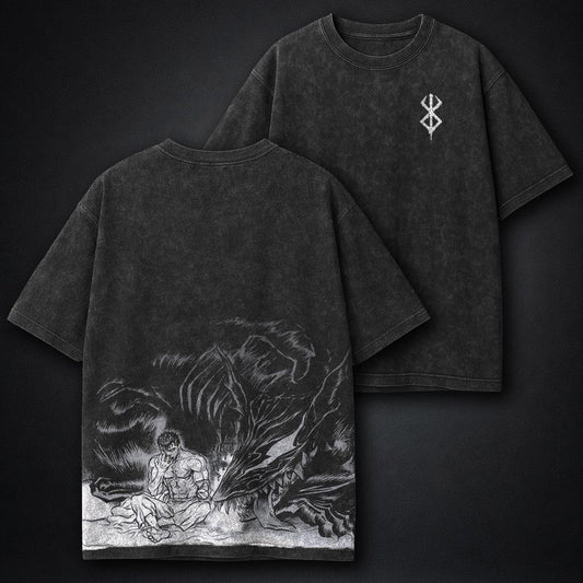 Berserk Cropped Washed T-Shirt