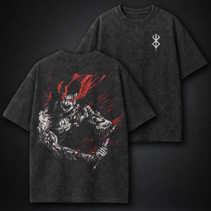 Berserk Edgy Washed T-Shirt