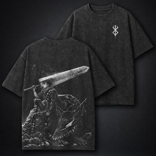 Berserk Structured Washed T-Shirt