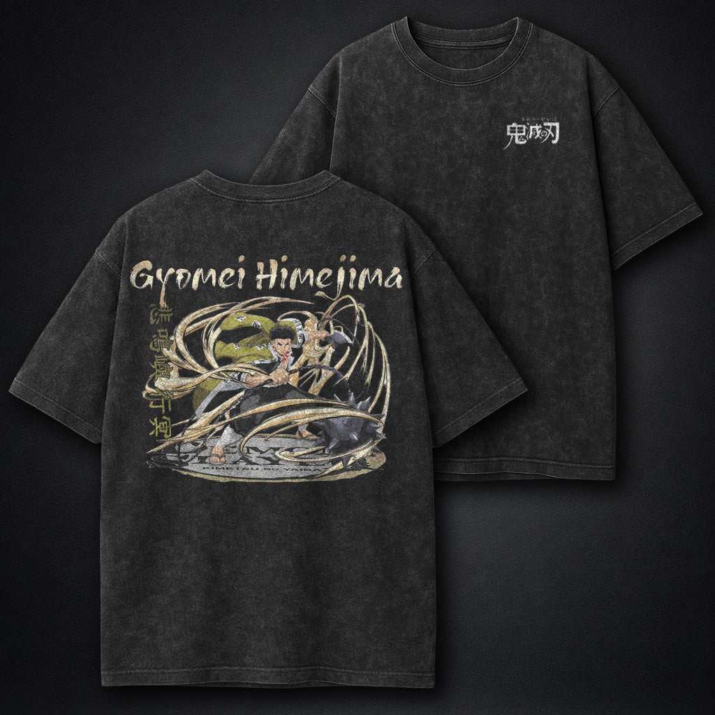 Demon Slayer Hashira Gyomei Washed T-Shirt