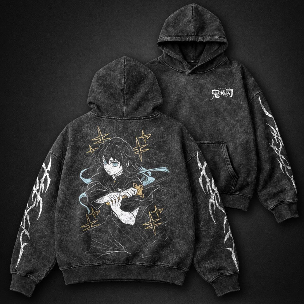 Demon Slayer Iconic Washed Hoodie