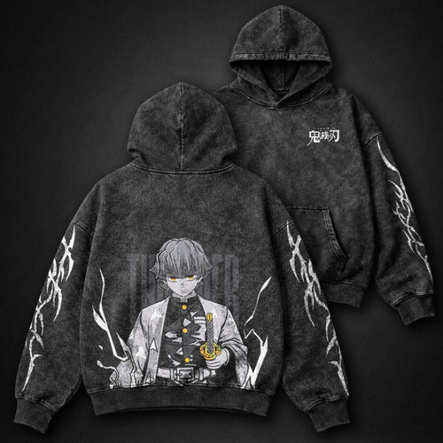 Demon Slayer French-terry Washed Hoodie