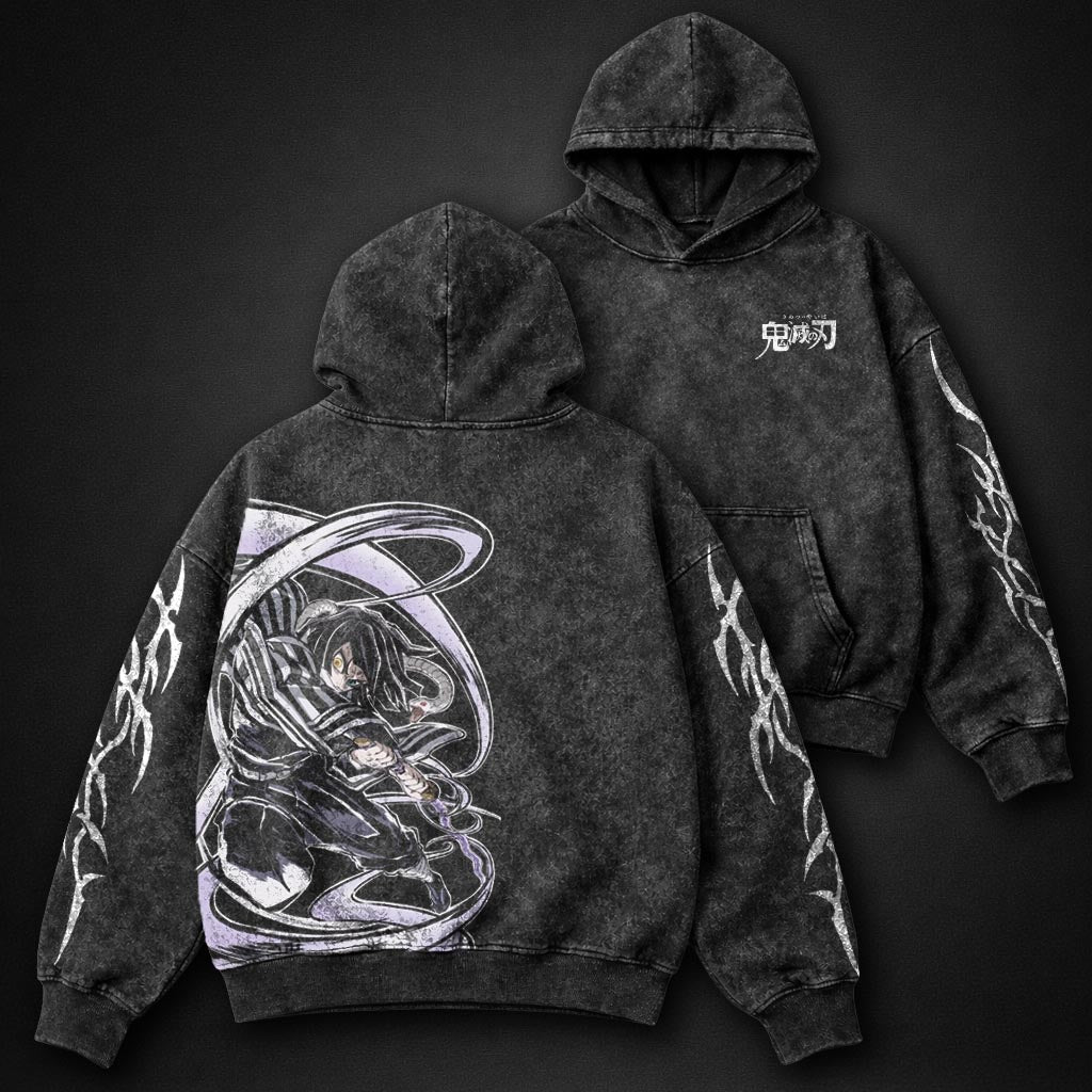 Demon Slayer Vintage Washed Hoodie