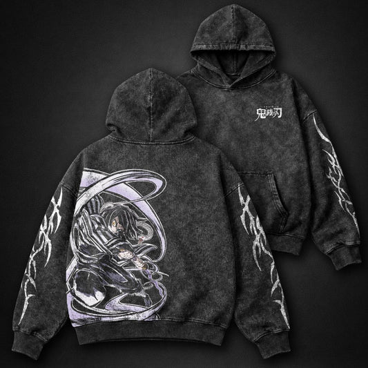 Demon Slayer Vintage Washed Hoodie
