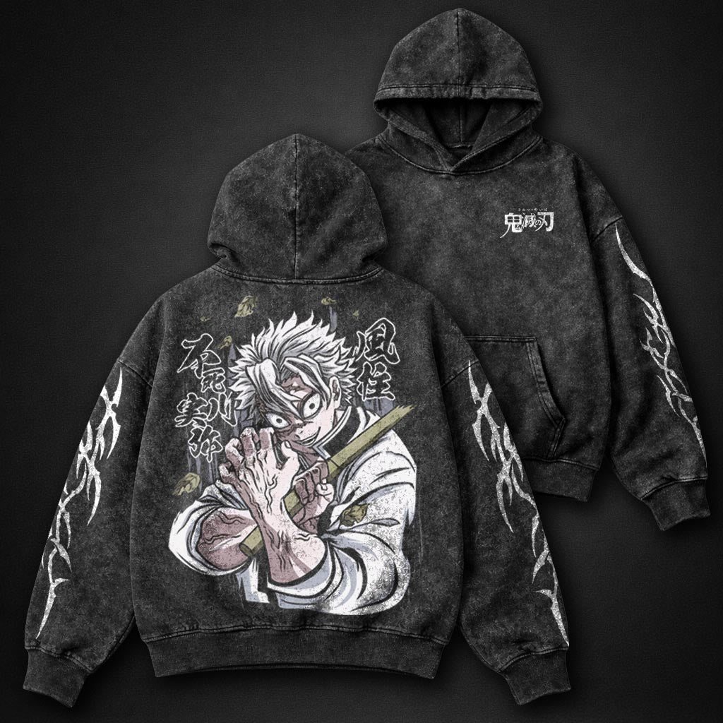 Demon Slayer Relaxed Washed Hoodie