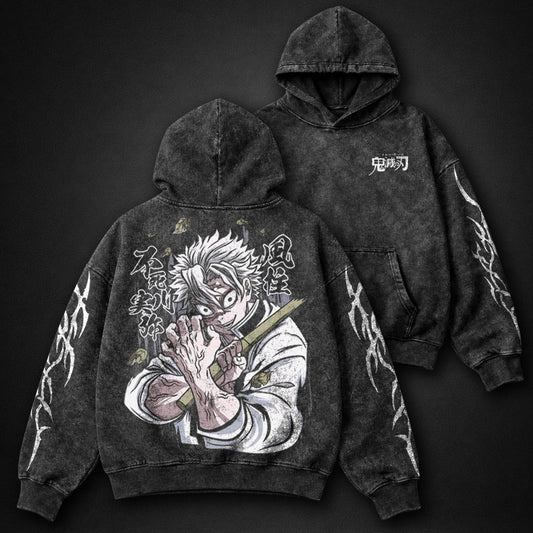 Demon Slayer Relaxed Washed Hoodie