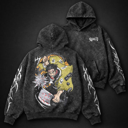 Demon Slayer Cozy Washed Hoodie