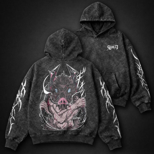 Demon Slayer Breathable Washed Hoodie