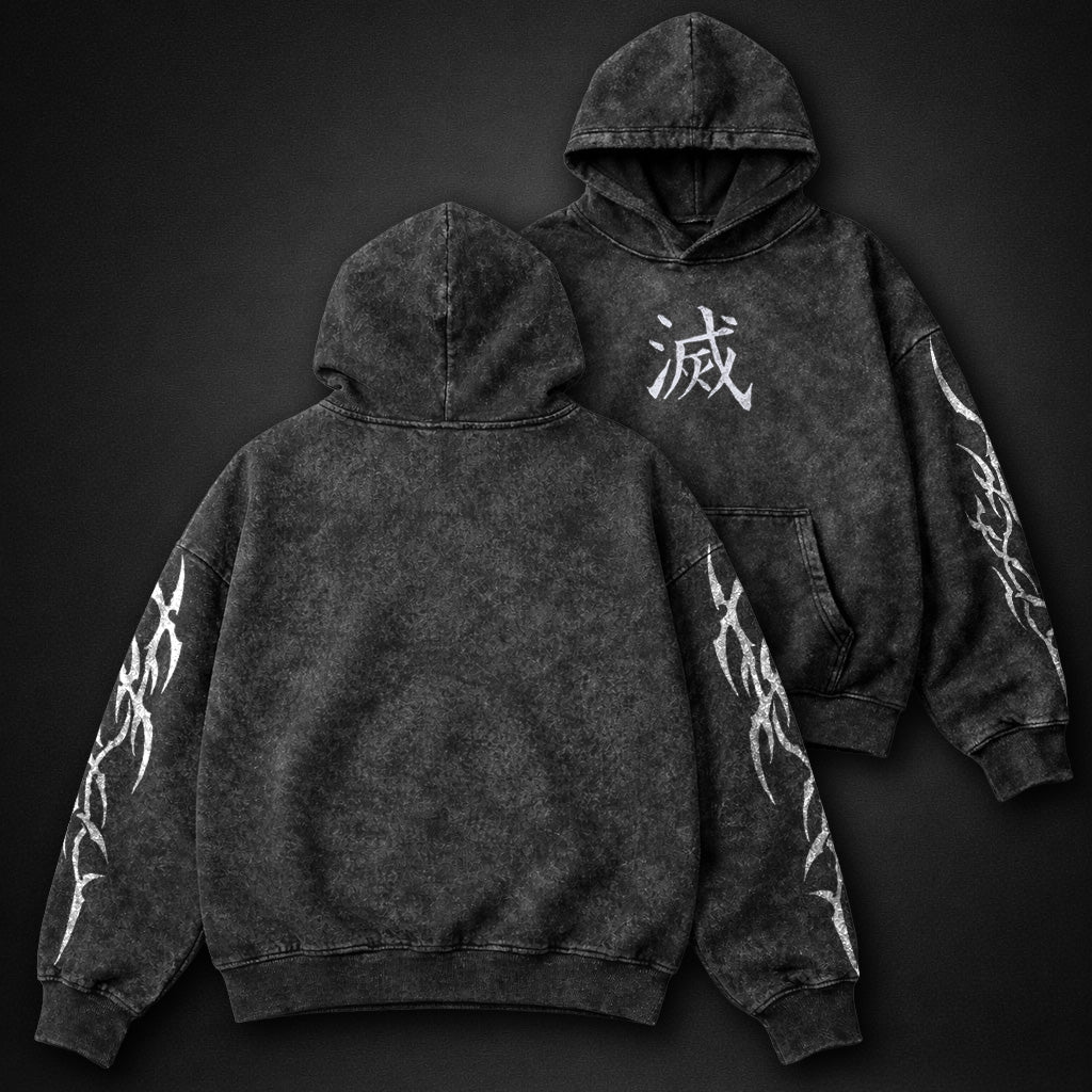 Demon Slayer Edgy Washed Hoodie