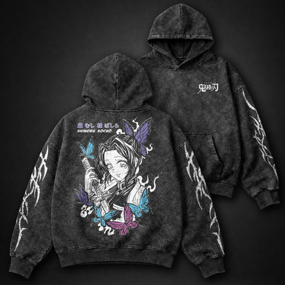 Demon Slayer Thermal Washed Hoodie