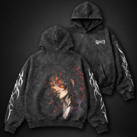Demon Slayer Loose-fit Washed Hoodie