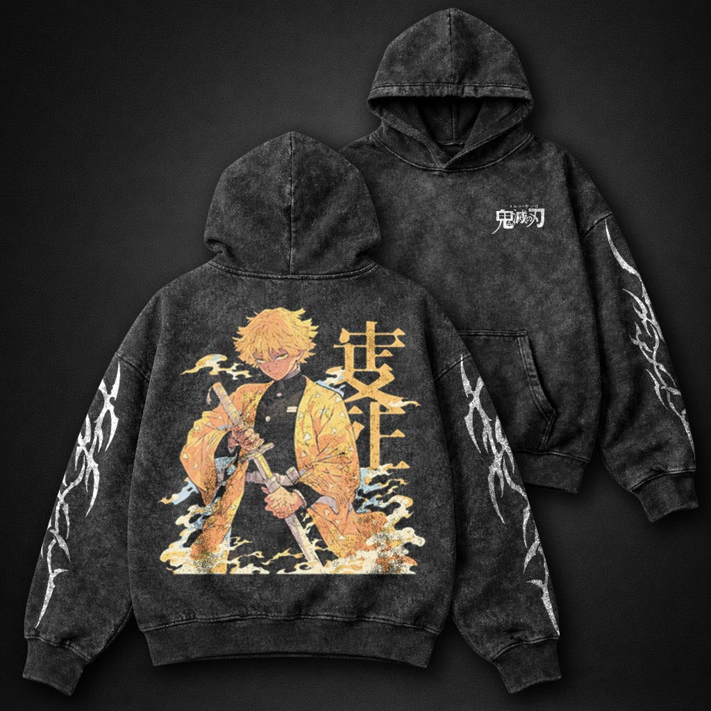 Demon Slayer Casual Washed Hoodie