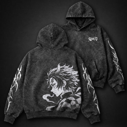 Demon Slayer Modern Washed Hoodie