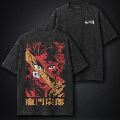 Demon Slayer Fitted Washed T-Shirt