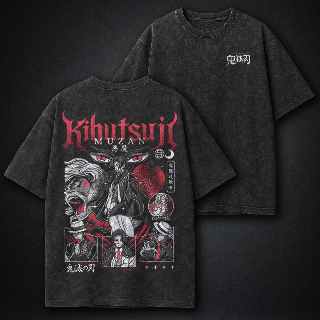 Demon Slayer Streetwear Washed T-Shirt
