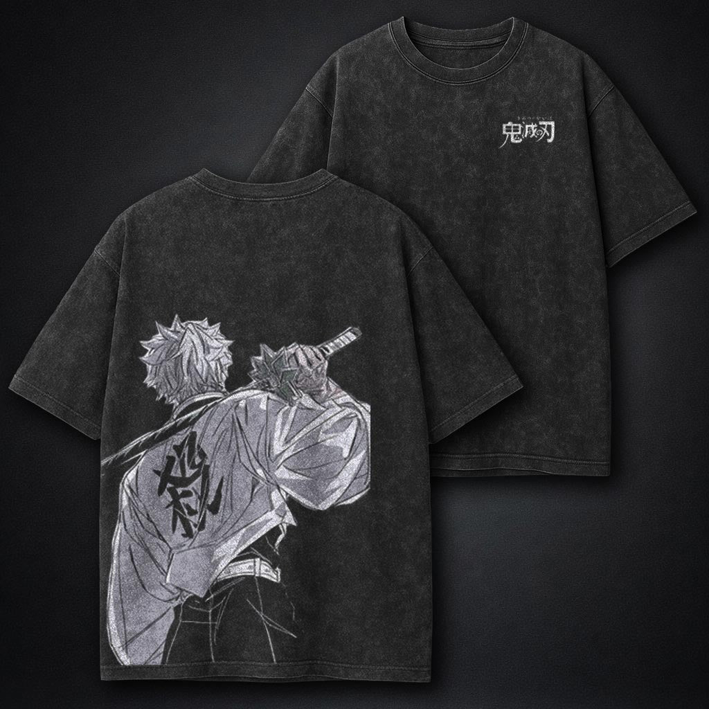 Demon Slayer Minimal Washed T-Shirt