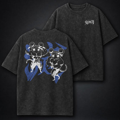 Demon Slayer Cropped Washed T-Shirt