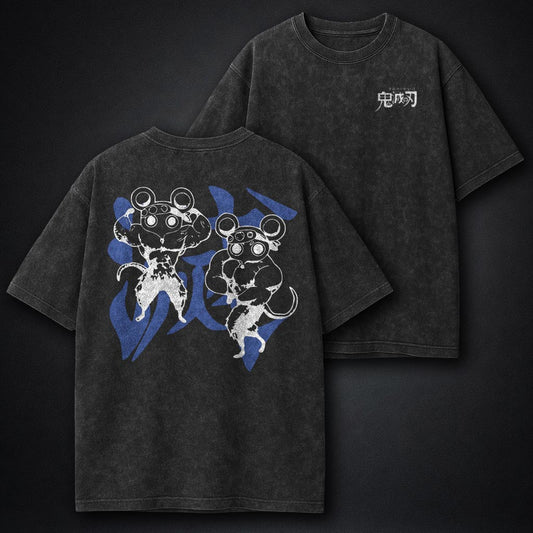 Demon Slayer Cropped Washed T-Shirt