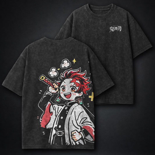 Demon Slayer Statement Washed T-Shirt