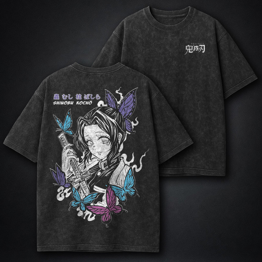 Demon Slayer Layered Washed T-Shirt