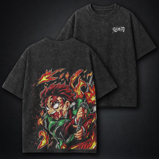 Demon Slayer Trendy Washed T-Shirt
