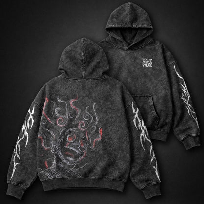 One Piece Heavyweight Washed Hoodie