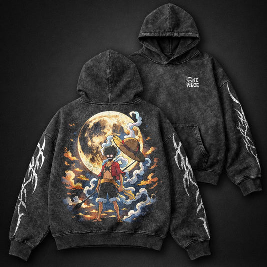 One Piece Loose-fit Washed Hoodie