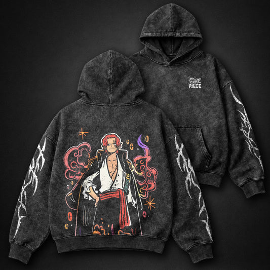 One Piece Ribbed Washed Hoodie