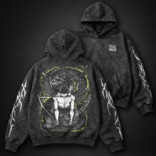One Piece Textured Washed Hoodie