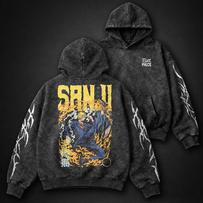 One Piece Signature Washed Hoodie