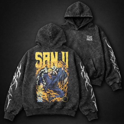 One Piece Signature Washed Hoodie