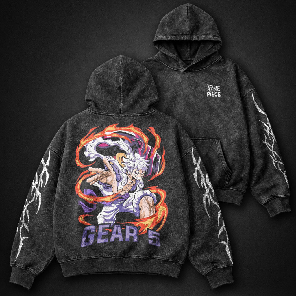 One Piece Layered Washed Hoodie